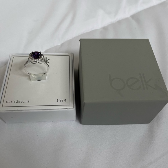 Belk Cubic Zirconia amethyst color ring - Picture 2 of 3